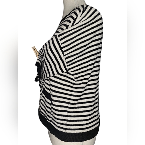 Eileen Fisher Organic Linen Dropped Shoulder Striped Boxy Top Size XS - EUC - Picture 8 of 14